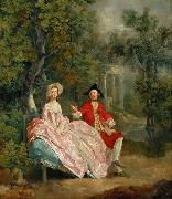 Thomas Gainsborough Lady and Gentleman in a Landscape (mk08) china oil painting artist